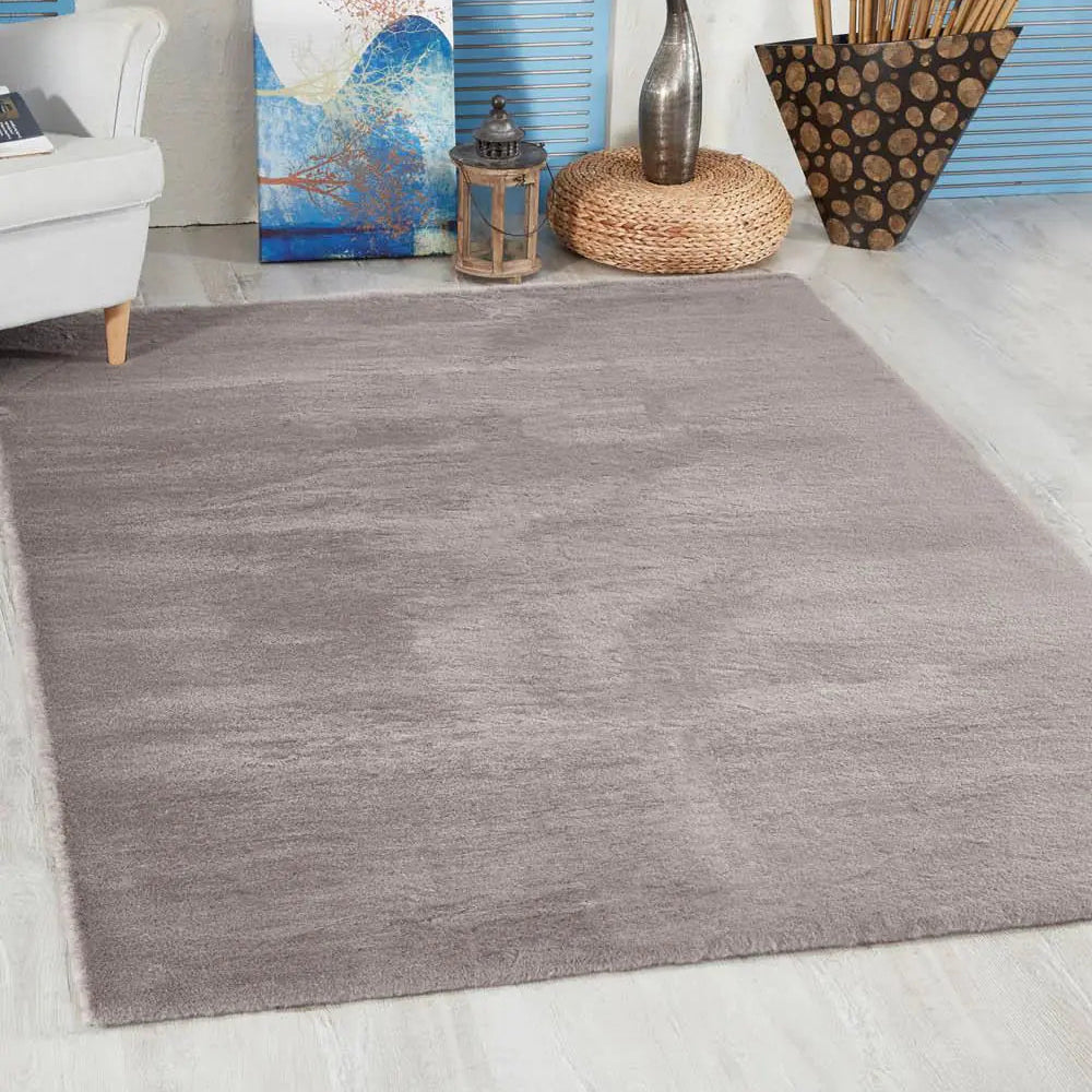 Living Room Fur Carpet 120x180 Anthracite
